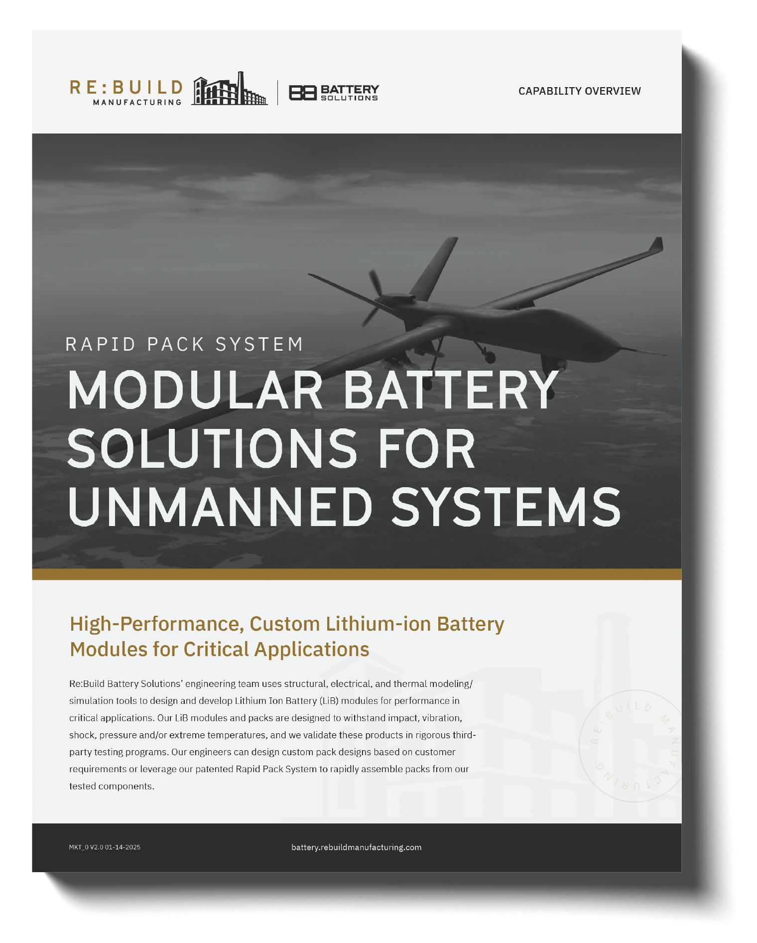 Battery Solutions Battery Pack Brochure